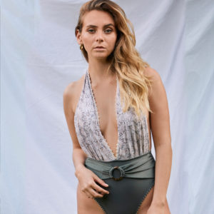 Geri One Piece Snake Print